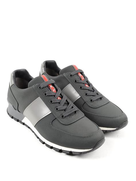 sneaker prada linea rossa|prada technical fabric sneakers.